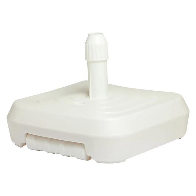 COSTWAY Base Per Ombrellone Con 4 Ruote, Supporto Per Ombrellone Quadrato Adattatori Da 4cm Capacita 16 Kg Di Acqua O 245 Kg Di Sabbia Per Patio Giardino 45 X 44 X 40 Cm 83671661