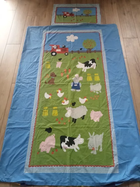 Farmyard Single Duvet Cover And Pillow Set