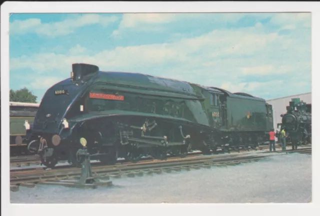 Postcard British Railways 60010 "Dominion of Canada" Fastest Steam Locomotive