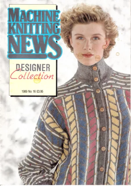 Machine Knitting News Pattern Book Designer Collection 1989 Vintage Ladies Mens