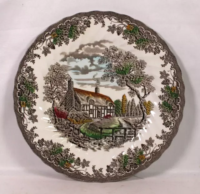 One (1) Myott The Brook Fine Staffordshire Ware Dinner Plate England 10”