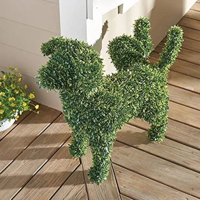 Flocking Dog For Garden Decor Courtyard Statue Sculptures Dog Sculptures Puppy