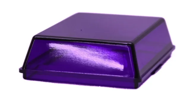 Rectangular Dome Light Lens Purple for 375/377/379 Peterbilt 2 7/8 Long GG#83093