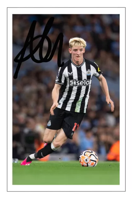 ANTHONY GORDON Signed Autograph 6x4 Inch PHOTO Gift Pre Print NEWCASTLE UNITED