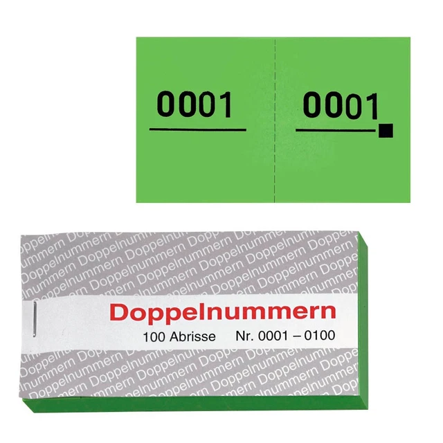 5 WOLF & APPENZELLER Doppelnummernblöcke 0001-0100, 0101-0200, 0201-0300,...