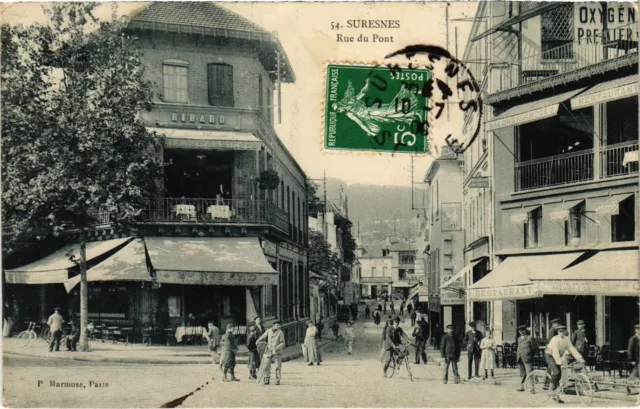 CPA Suresnes Rue du Pont (1314938)