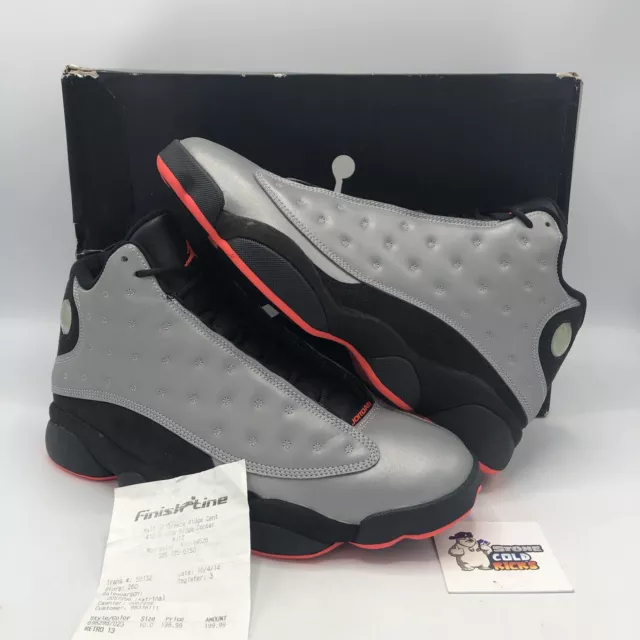 Nike Air Jordan 13 Retro Reflective Silver Size 10 Infrared 23 696298-023