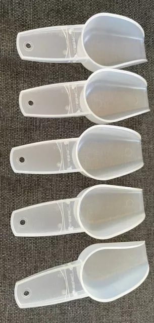 Tupperware Handy Scoops Set of 5 New