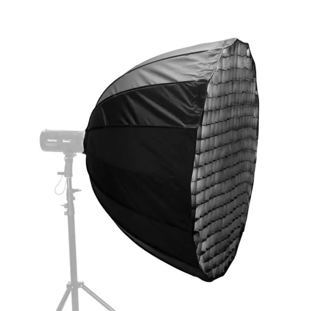 NICEFOTO Deep Parabol Softbox | 120cm mit Wabe Parabox für Bowens