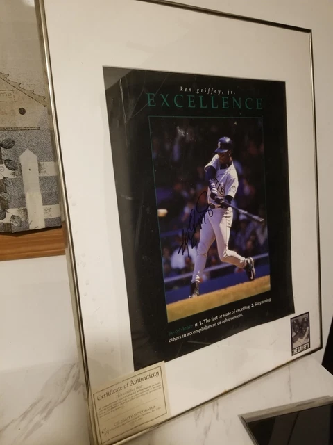 Ken Griffey Jr signed poster Ken Griffey Jr signed poster
