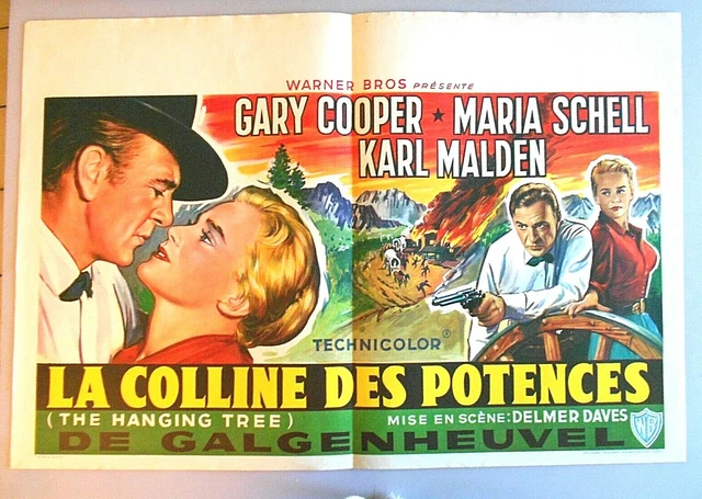 AFFICHE LA COLLINE DES POTENCES 1959 DELMER DAVES GARY COOPER EUR 50,00