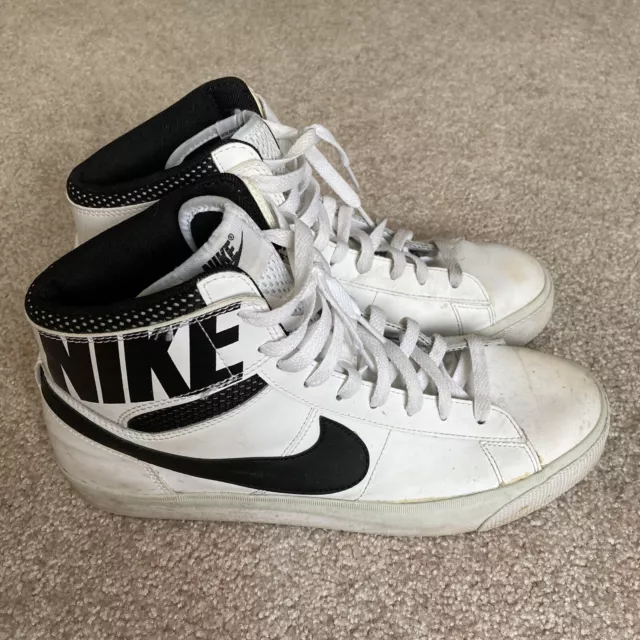 Nike Match Supreme High LTR White Black Blazer 631683-100 Men's Size 10  Beaters