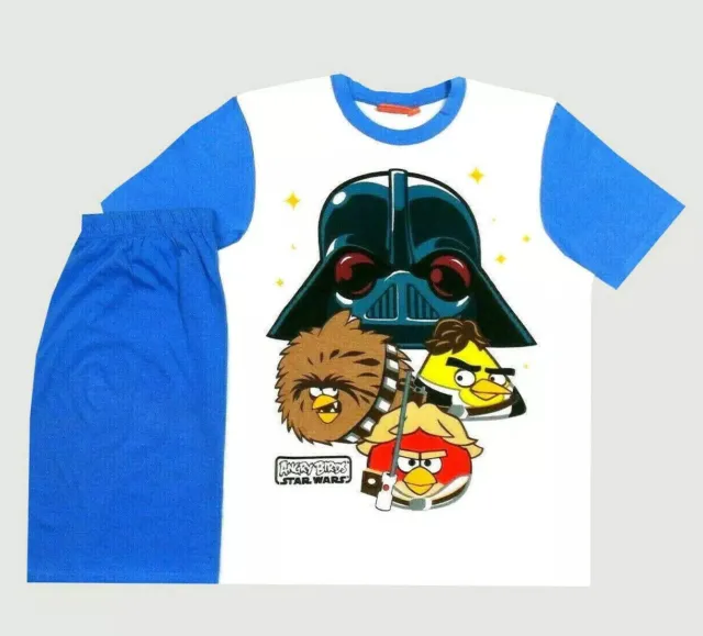 Angry Birds Star Wars 140 Schlafanzug Darth Vader T- Shirt Pyjama Kurzarm