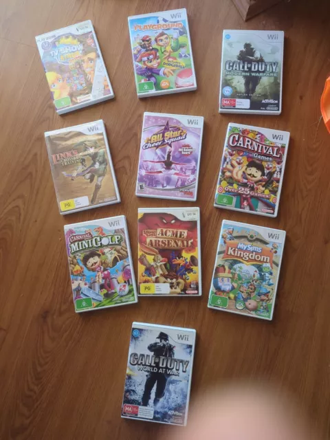 Nintendo Wii 10 Games Bundle VGC **Free Post**