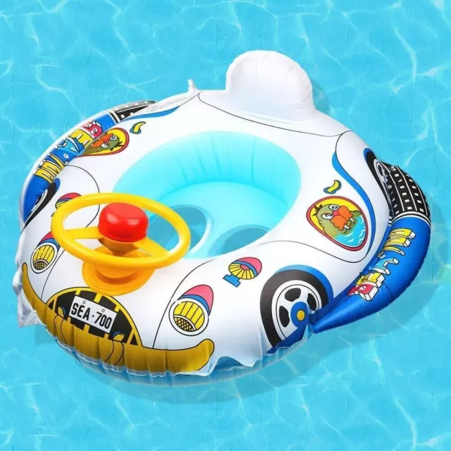 Inflatable Car Baby Ring Toddler Swimming Pool Float Seat Boat Kids Toy Water UK