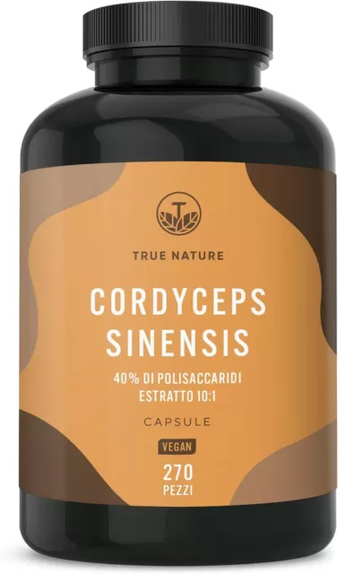 Cordyceps Sinensis - 19500 mg - 270 Capsule (Estratto 10:1) alto dosaggio -...