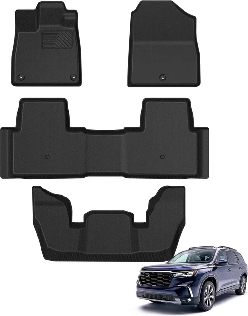 FLOOR MATS FOR 20232024 Honda Pilot All Weather TPE Floor Mats Liner