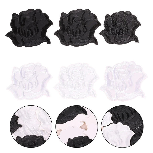 Pack de 3 draps de vêtements design rose premium embellissements