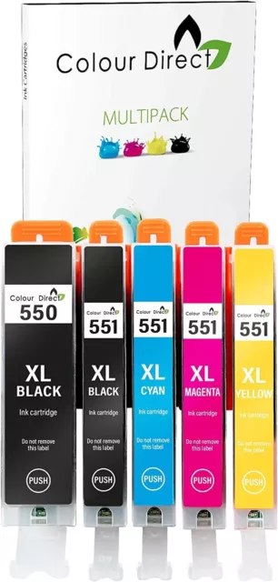 PGI-550XL CLI-551XL Compatible Ink Cartridges for Canon 550 551 XL for Canon Pix