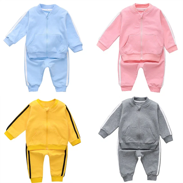 Toddler Clothes Set Kids Baby Girls Outfits T-shirt Tops+Stripe Long Pants 2PCS