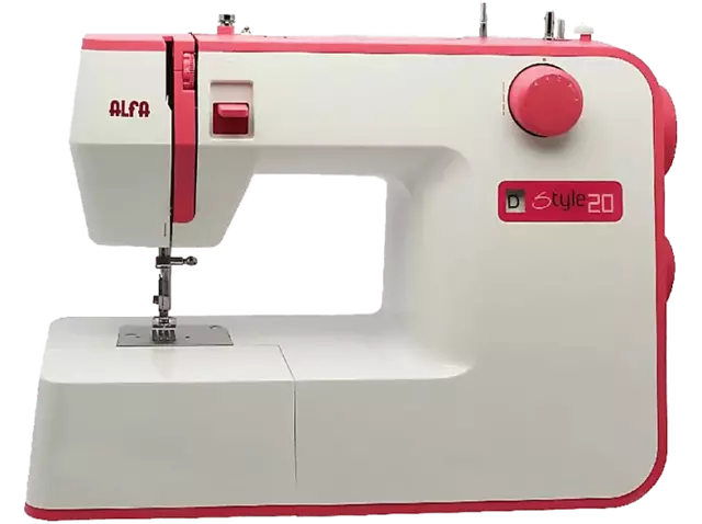 Máquina de coser - Alfa Style 20 10 Puntadas, Luz Led, 70 W, Blanca