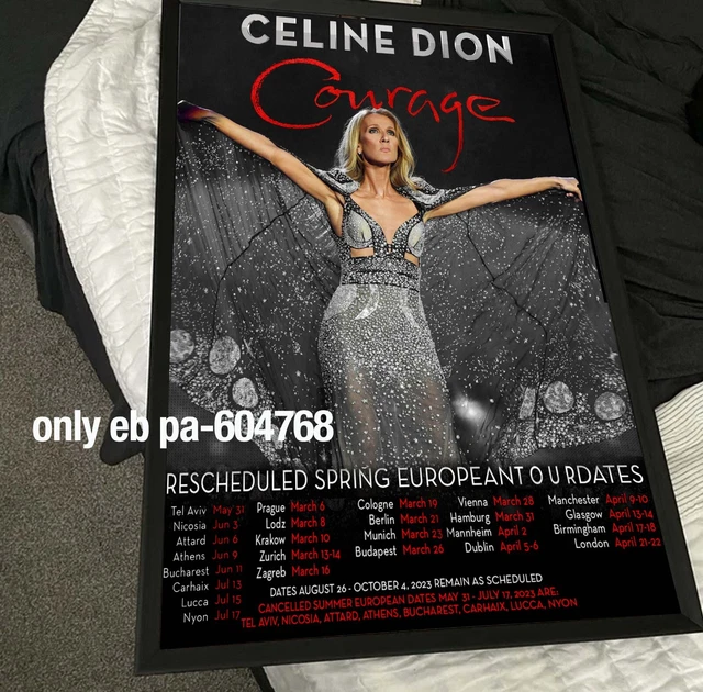 CELINE DION SPRING 2023 2024 Tour Poster EUR 11,20 PicClick FR