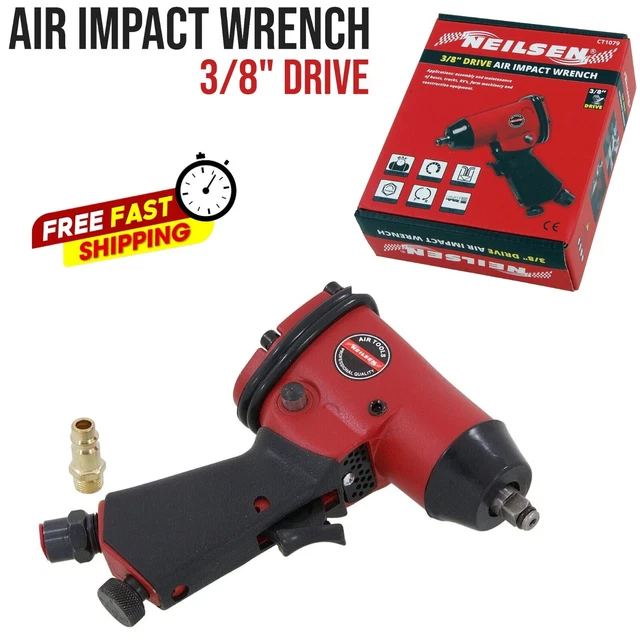 Heavy Duty 3/8" Air Impact Wrench Drive Pneumatic Ratchet Compressor Gun Tool