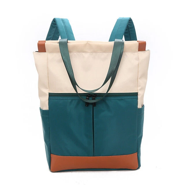 Women Convertible Tote Laptop Backpack Wide Top Open Travel Casual Bag School