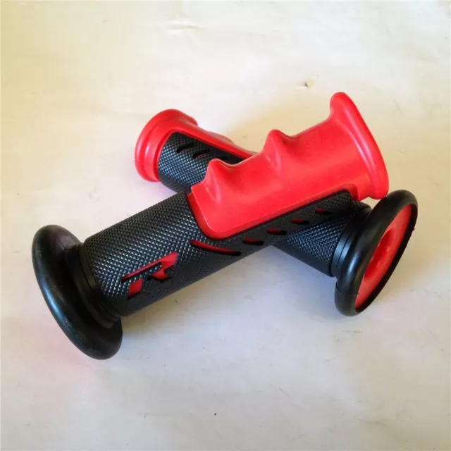 1"  Red  "R" Engraved Hand Grips YAMAHA 600R R1 ATV QUAD  JET SKI 3