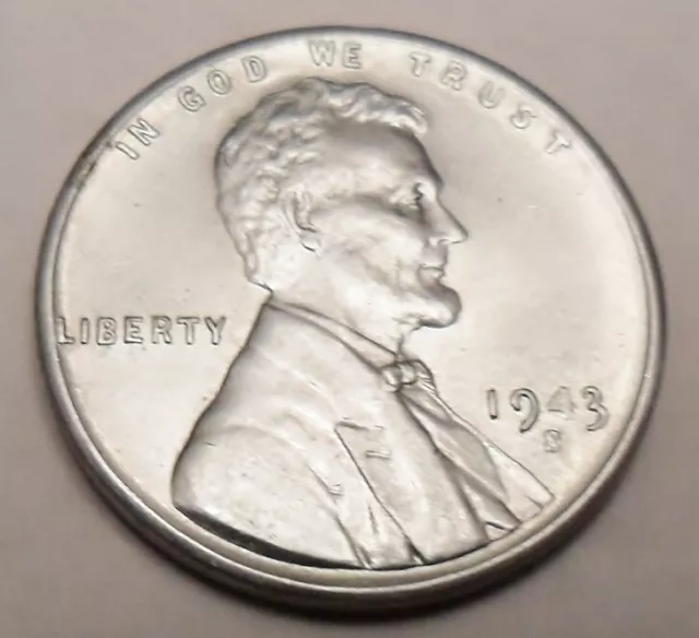 1943 S Lincoln Steel Wheat Cent / Penny *FINE OR BETTER*  FREE SHIPPING