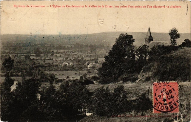 CPA AK Env. de VIMOUTIERS - L'Église de Coudehard et la Vallée de (356329)