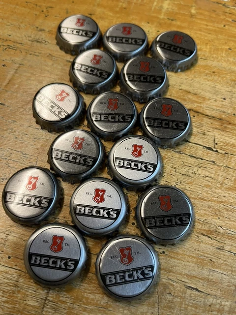 15 tapas de botella de cerveza Beck's cerveza metal artesanal