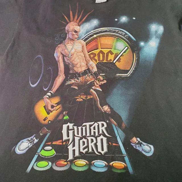 Guitar Hero Johnny Napalm Long Sleeve Shirt Youth Sz Large Women's Small Mens XS