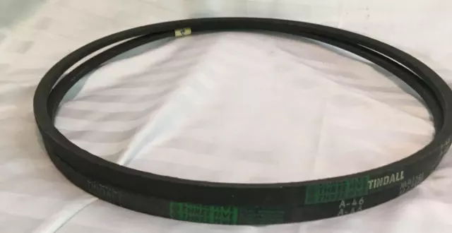 Belts Tindall Three Five A-46 Matset V-Belt Black Taiwan New Lot of 2