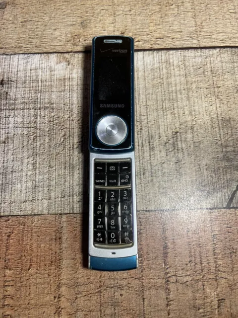 Verizon Samsung Juke SCH-U470 Blue TEAL Swivel CELL Phone UNTESTED