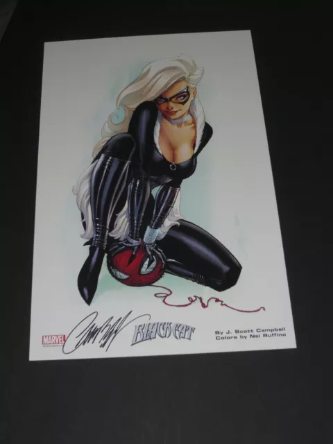Blackcat Art Print 3 Signed By J Scott Campbell 11X17