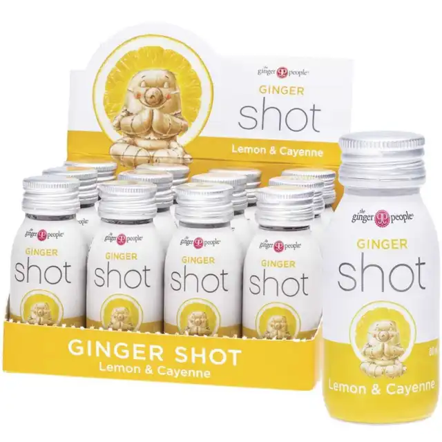 The Ginger People Ginger Shots - Lemon & Cayenne (12x60ml)