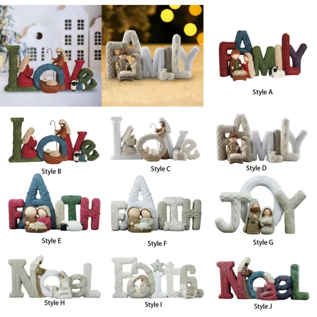 Ornements de l'alphabet, décoration de Table décorative, cadeaux de