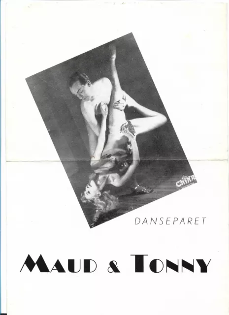 C4506/ Maud & Tonny Danseparate Variety Din A 4 Sheets 40/50s Dancing