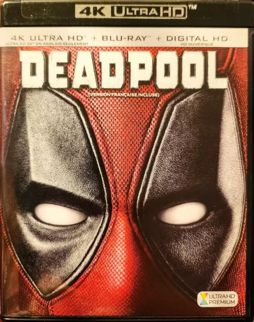 Deadpool (4K, Bluray, 2016, Marvel, Ryan Reynolds) Canadian