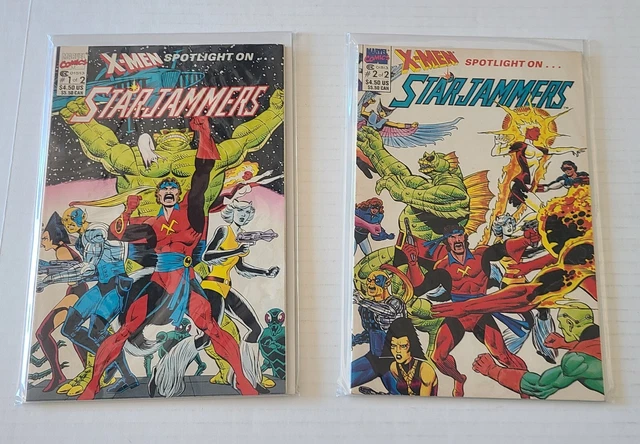 X-Men Spotlight On Starjammers 1-2 Marvel Comic Set Complete Kavanagh 1990