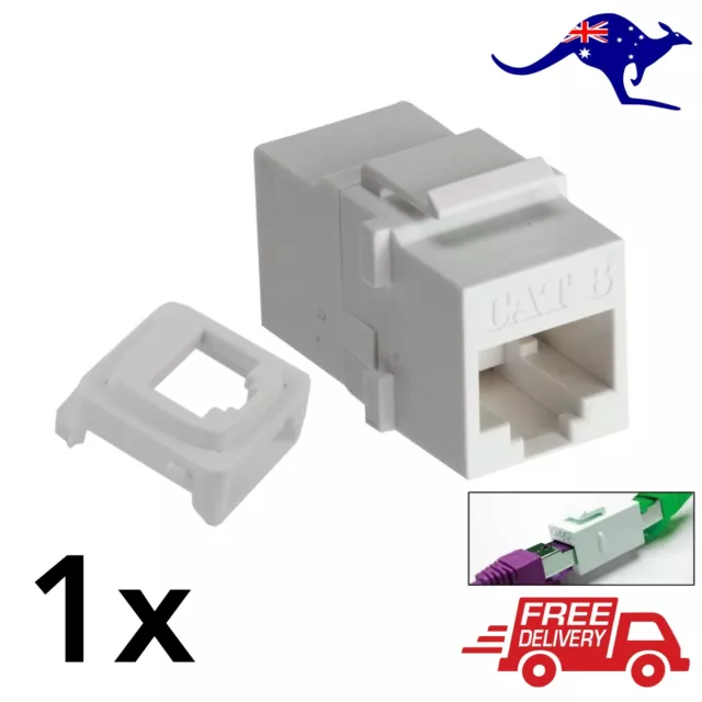 CAT6 Keystone Coupler 8P8C Network Data Jack Mech Insert + Clipsal Adapter