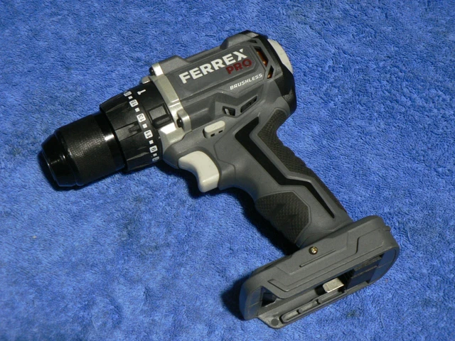 FERREX PRO 20V Li-Ion Cordless Brushless Hammer Drill Xfinity Aldi