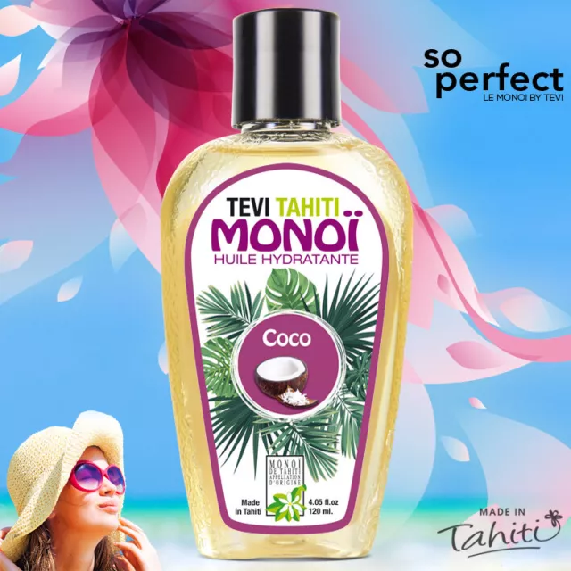 MONOI TEVI TAHITI 120 Ml Flacon Plastique Tatoué Parfum Noix De Coco EUR  8,90 - PicClick FR
