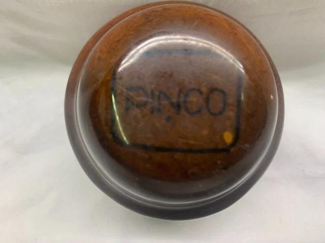 Vintage Pinco High Voltage Insulator Electric Brown Ceramic Porcelain, Rare