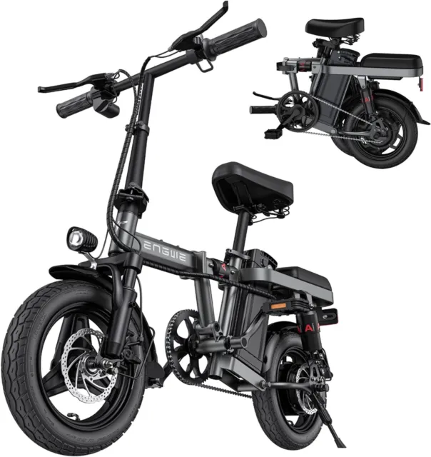 ENGWE Electric Bicycle 350W 48V 10Ah 14'' Mini Foldable Ebike 20Mph With bag