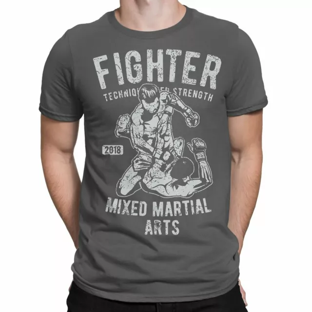 T-shirt da uomo MMA Fighter arti marziali miste