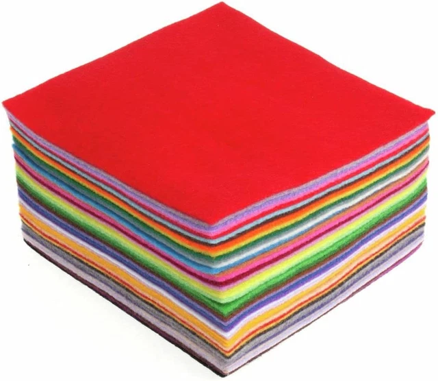 Paquete de 42 piezas de fieltro acrílico trimits, colores surtidos, 15x15 cm