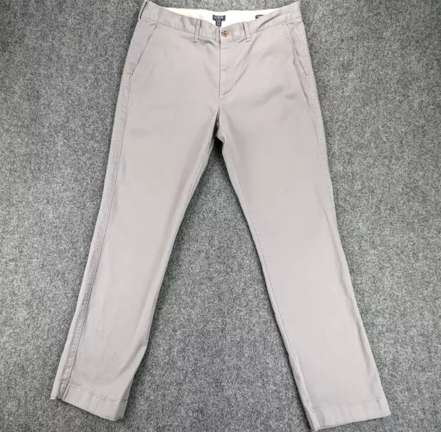 J Crew Pants Mens 34x32 Beige Flex Sutton Chino Straight Leg Stretch Slacks