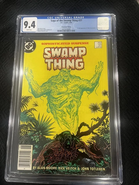Saga of the Swamp Thing #37 -  CGC 9.4 1st app of John Constantine WP Newsstand
